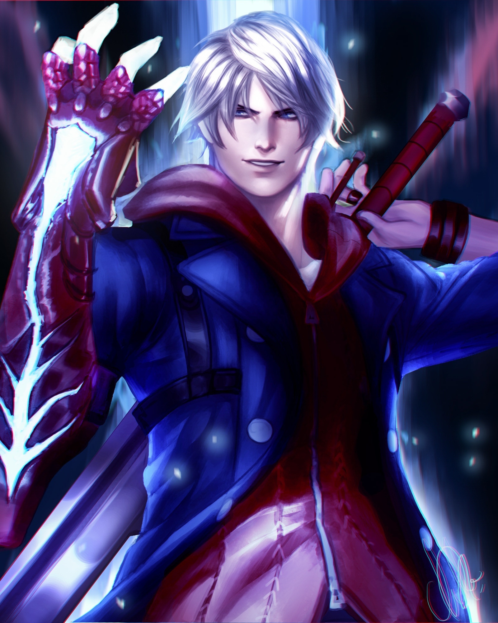 In honor of the announcement of devil may cry 5 a selection of art - Nero, Nero, Art, Games, Dmc, Devil may cry, Longpost