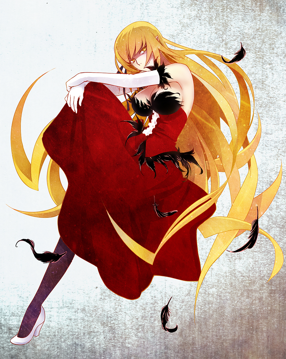 But he had calculated everything in advance, except for one ... - Anime art, Monogatari series, Meme Oshino, Shinobu oshino, Longpost, Kiss-Shot Acerola-orion Heart-under-blade