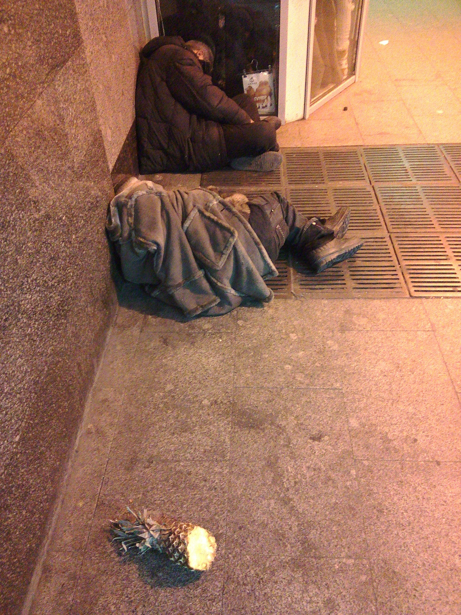 In the World Cup and the homeless feast - My, Moscow, Bum, Rimskaya Metro Station, , A pineapple, Transition, Lenin Square