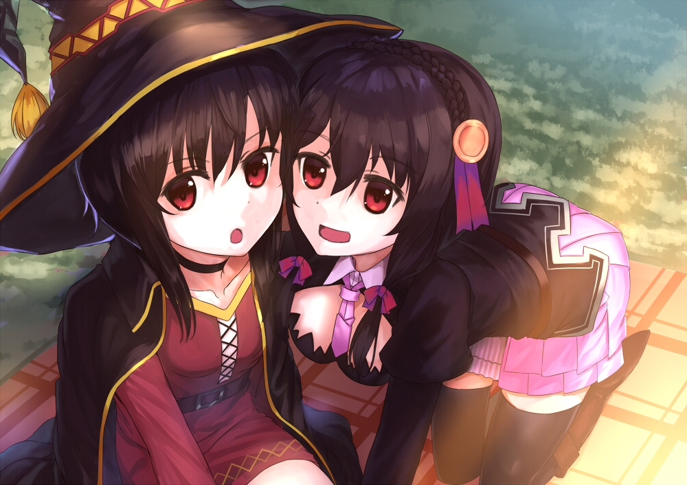 Friends - Konosuba, Megumin, Yunyun, Anime art