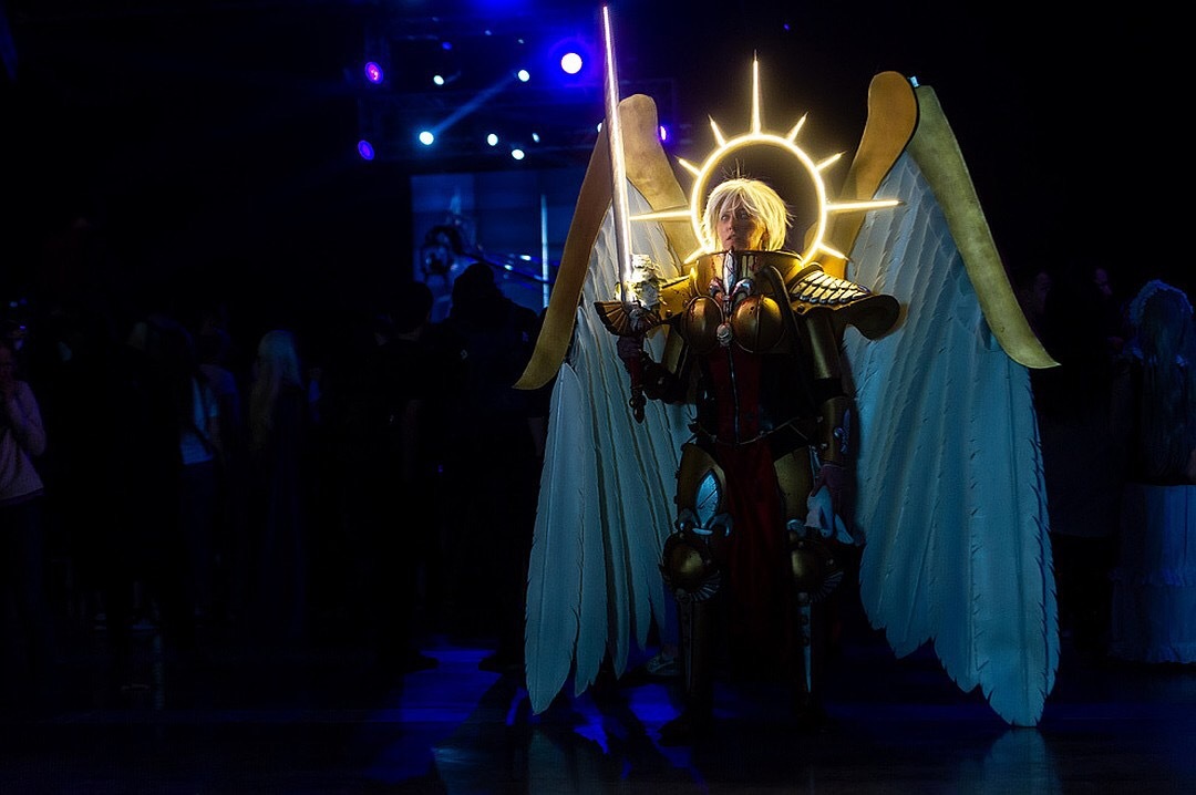 Cosplay Saint Celestine from Warhammer 40,000 - My, Cosplay, Starcon, Warhammer 40k, Warhammer, Saint Celestine, GIF, Longpost