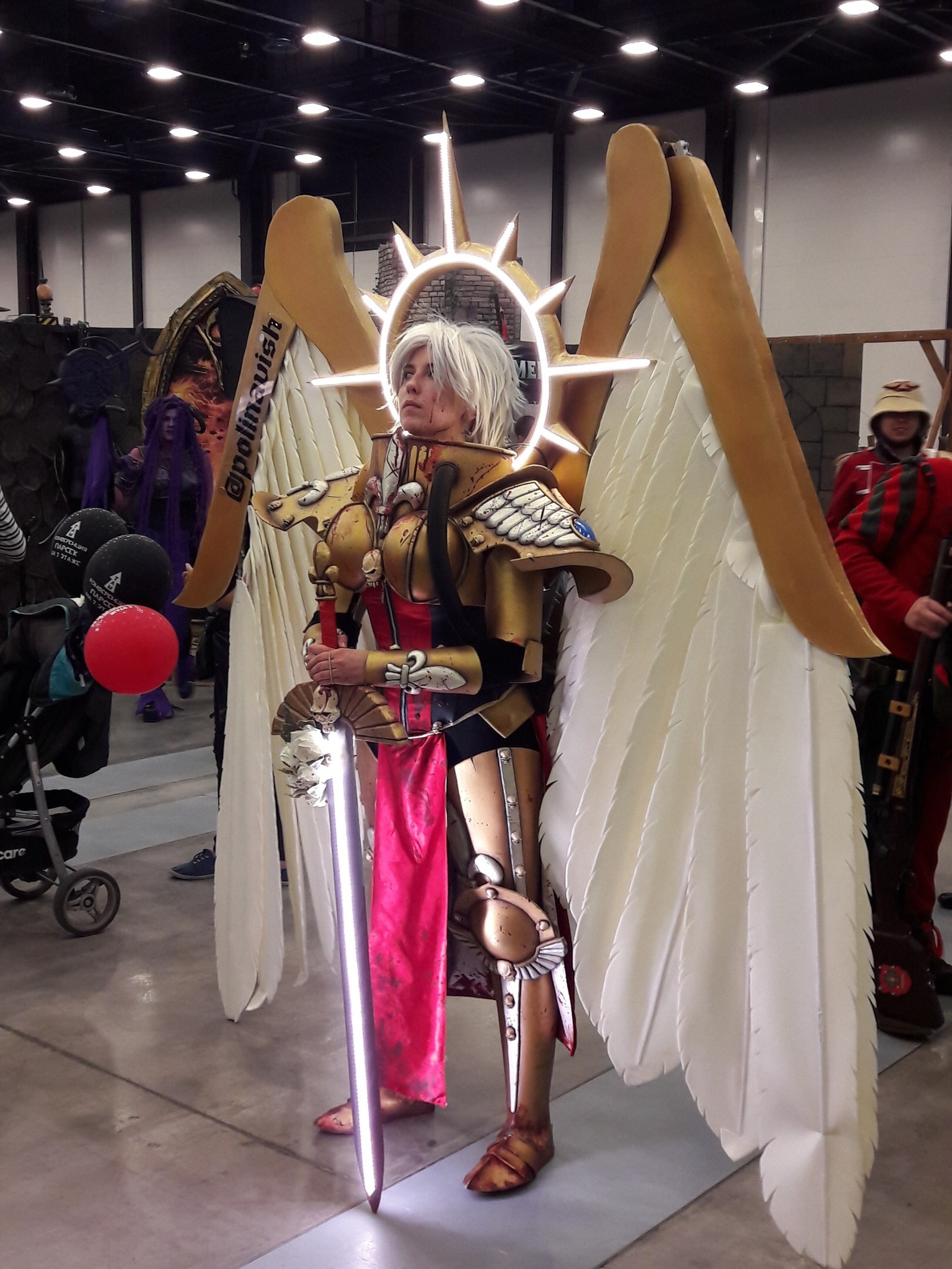 Cosplay Saint Celestine from Warhammer 40,000 - My, Cosplay, Starcon, Warhammer 40k, Warhammer, Saint Celestine, GIF, Longpost