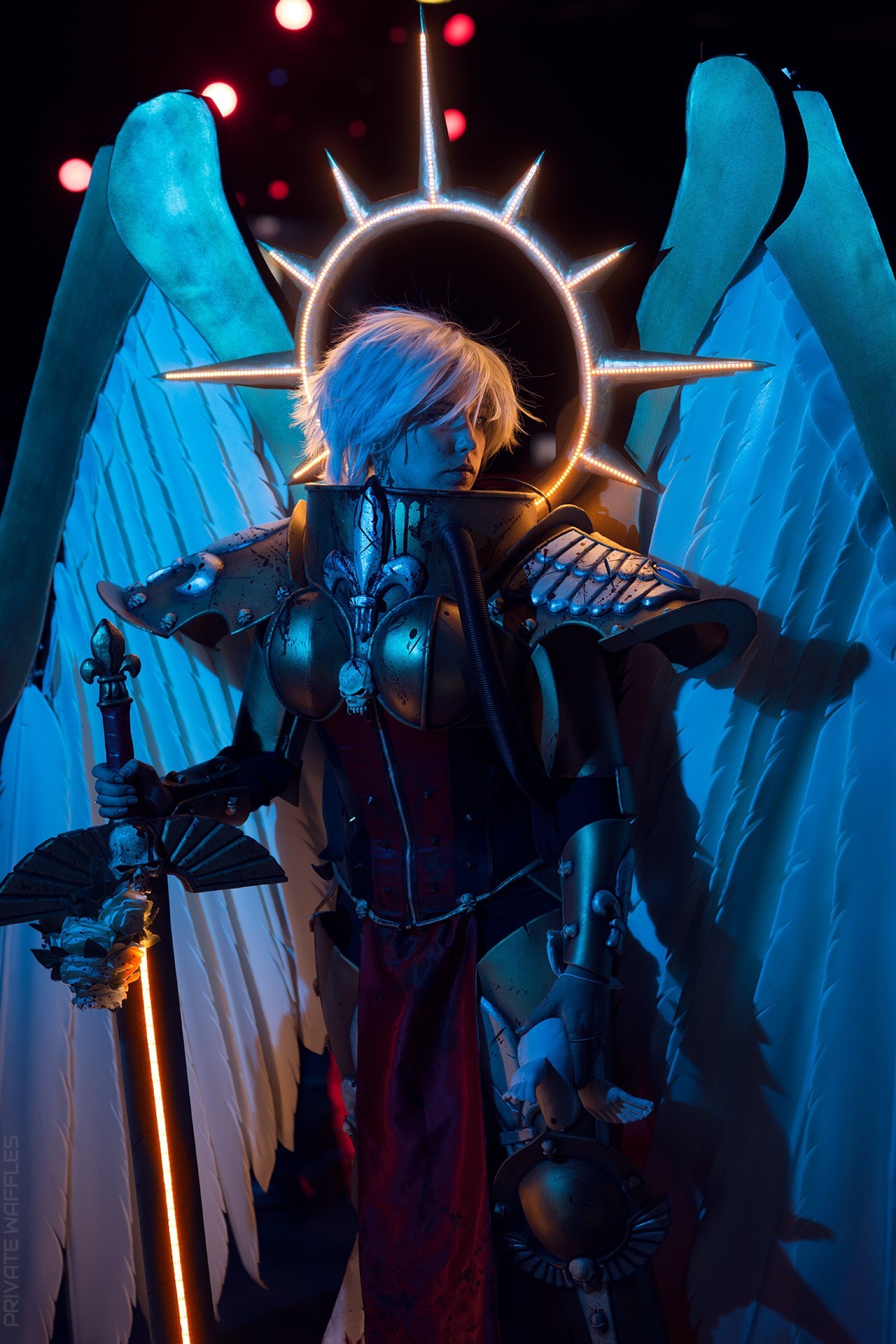 Cosplay Saint Celestine from Warhammer 40,000 - My, Cosplay, Starcon, Warhammer 40k, Warhammer, Saint Celestine, GIF, Longpost