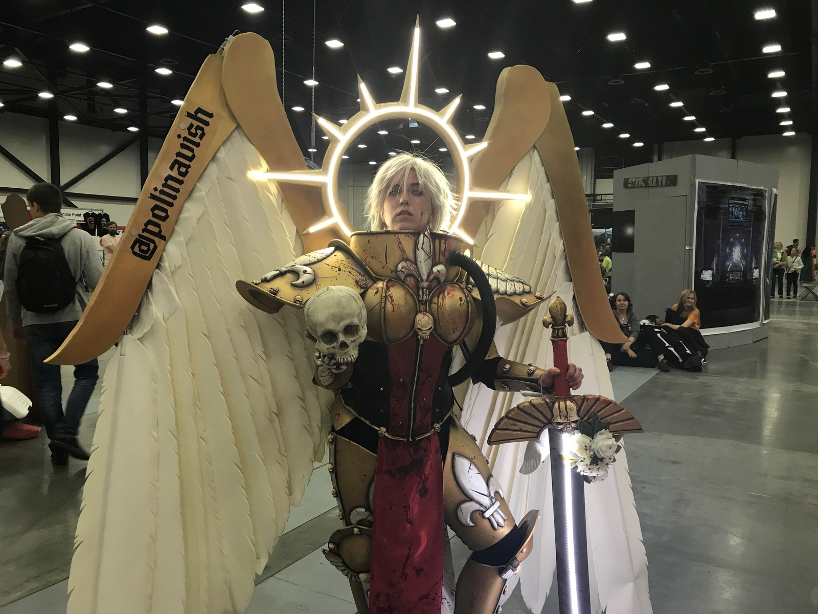 Cosplay Saint Celestine from Warhammer 40,000 - My, Cosplay, Starcon, Warhammer 40k, Warhammer, Saint Celestine, GIF, Longpost