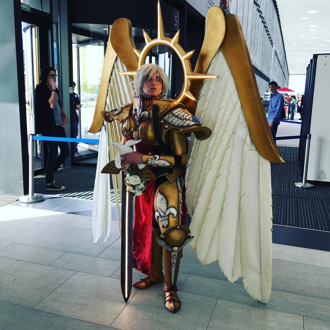 Cosplay Saint Celestine from Warhammer 40,000 - My, Cosplay, Starcon, Warhammer 40k, Warhammer, Saint Celestine, GIF, Longpost