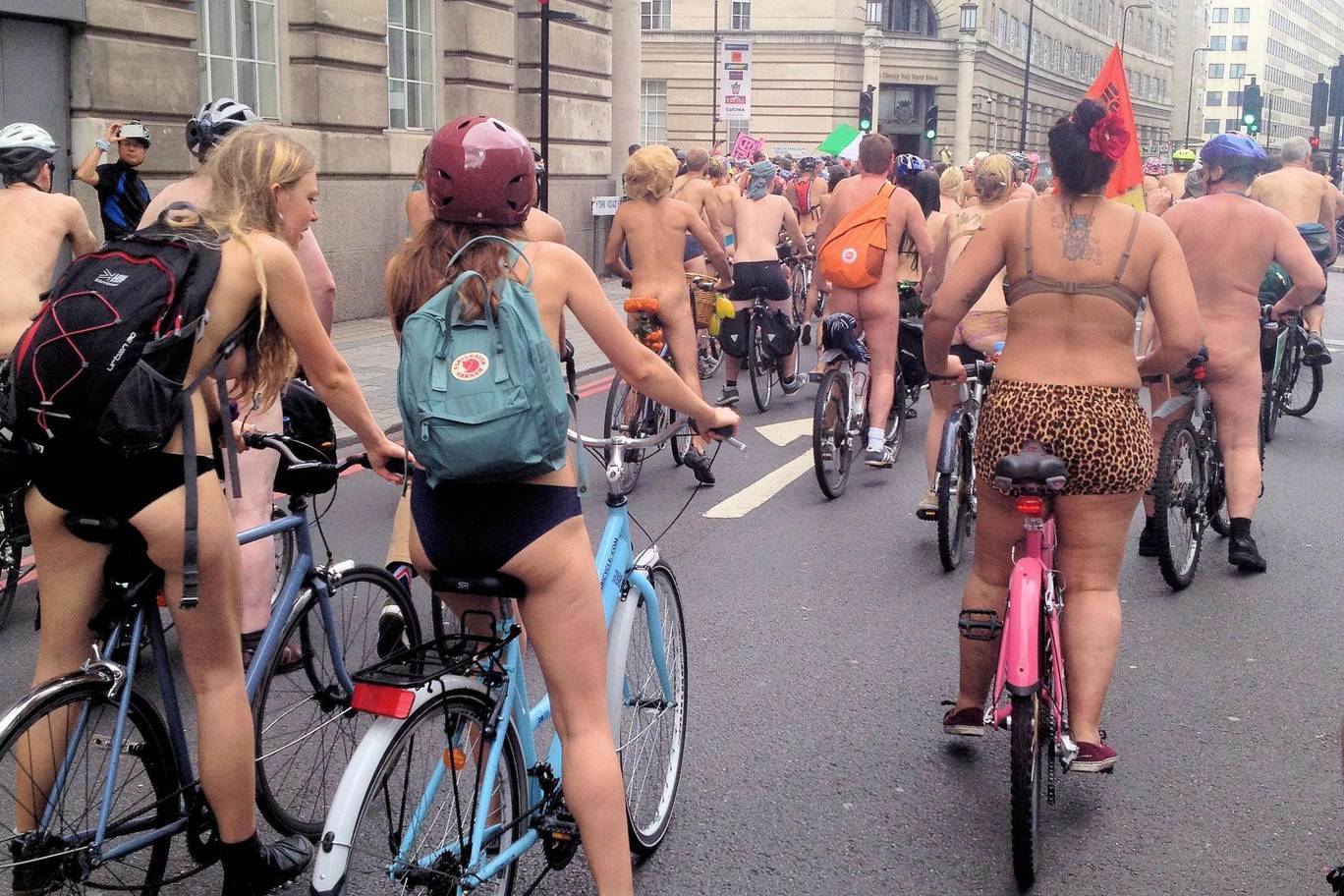 Naked bike ride in London - NSFW, 18+, Cyclist, London, , Longpost