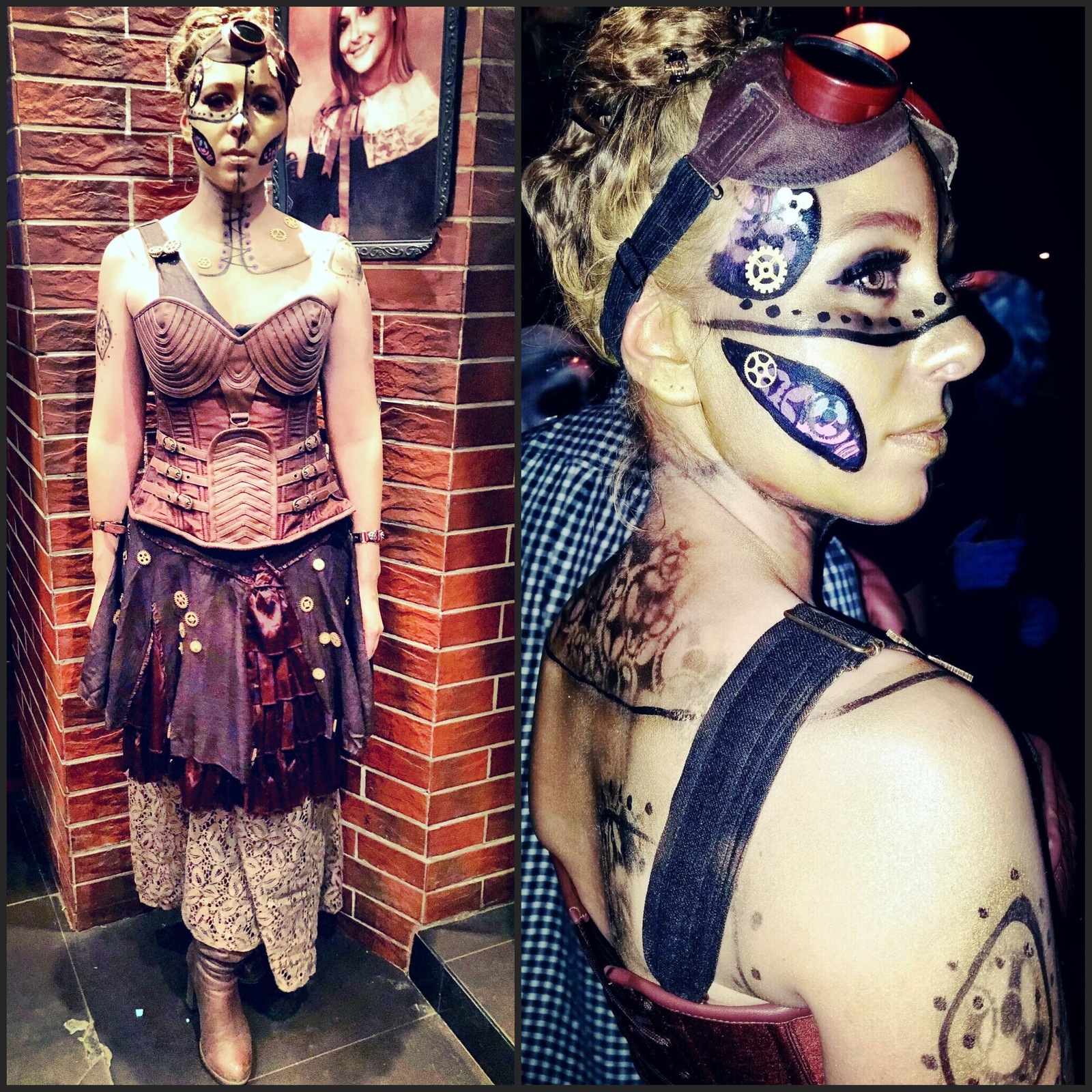 Steampunk Halloween Costume - My, Steampunk, Makeup, Halloween costume