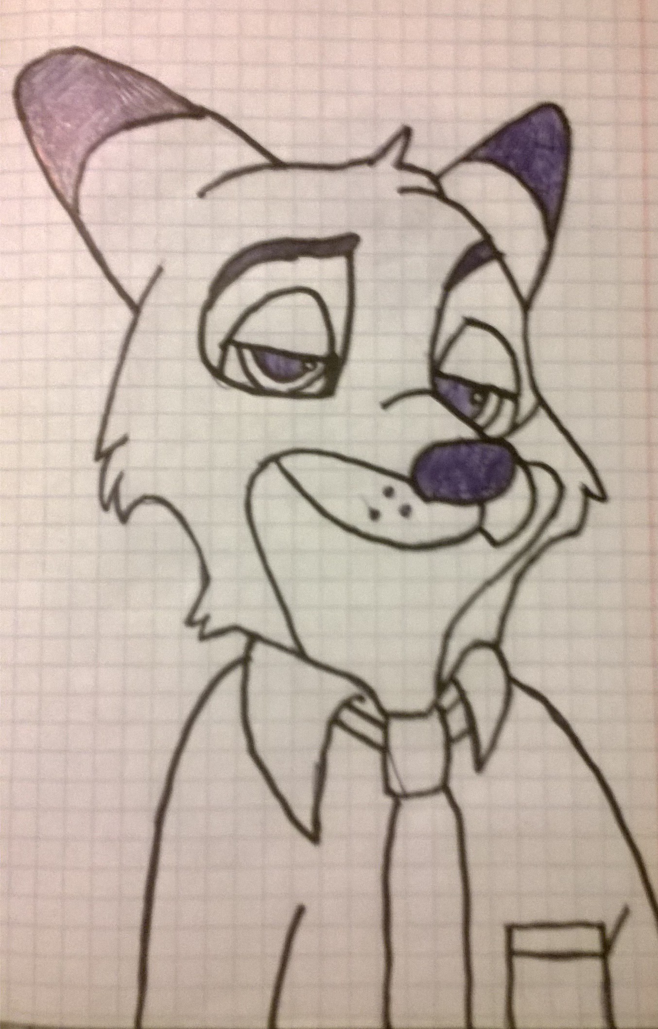 Fox - Zootopia, Nick wilde, Fox, Pencil, My