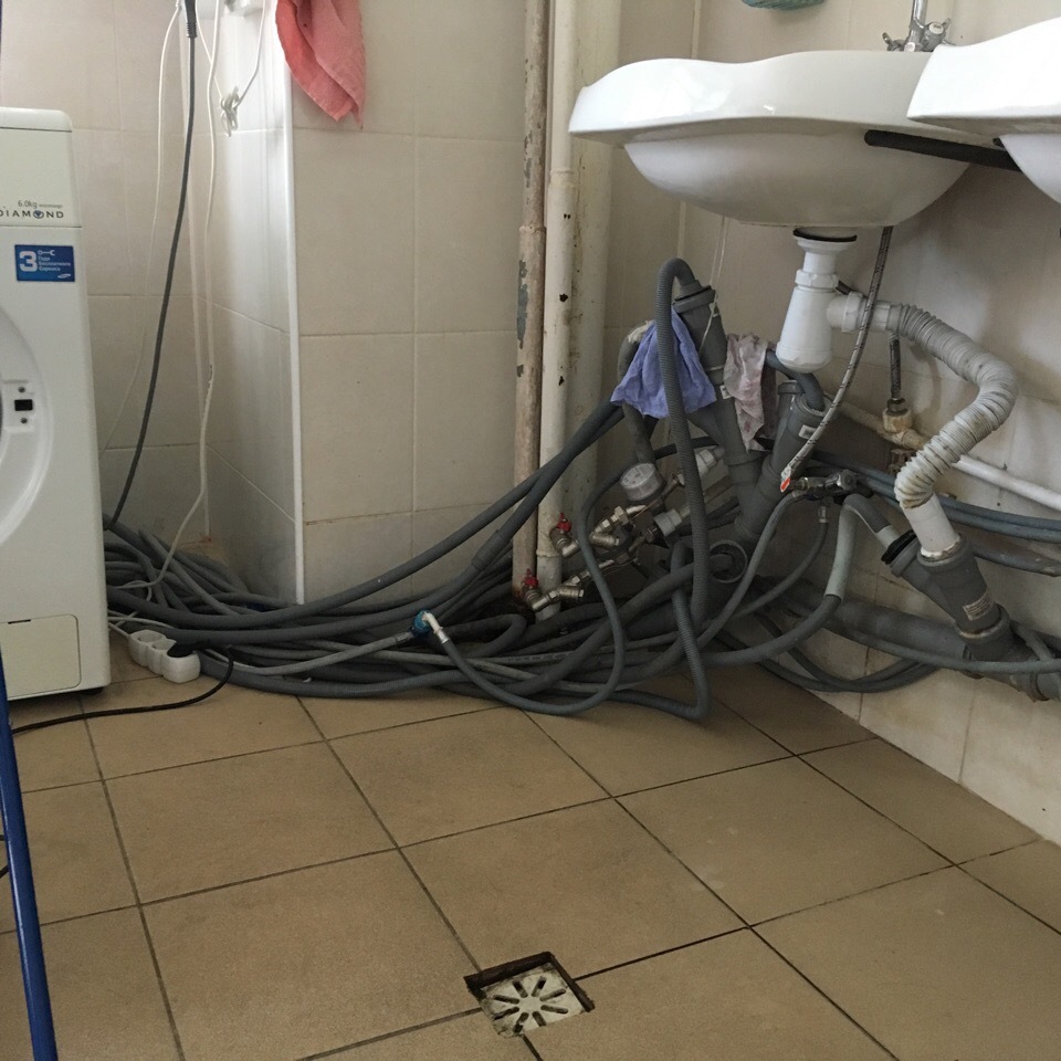 Dormitory - My, Dormitory, Tentacles, Washing machine