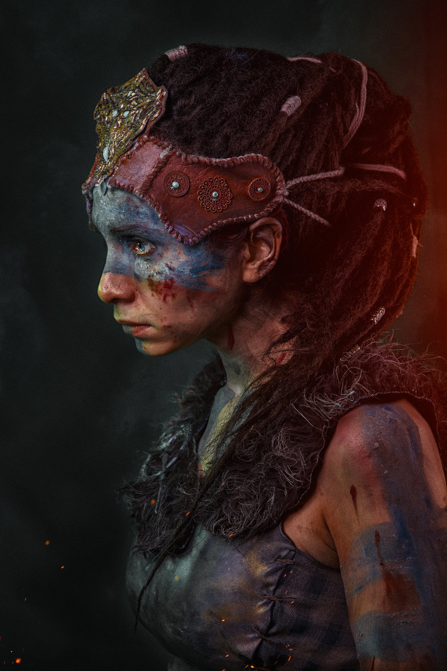 Senua! - Senua, Hellblade, Косплей, Elenasamko, Игры, Красивая девушка, Ад, Череп, Длиннопост