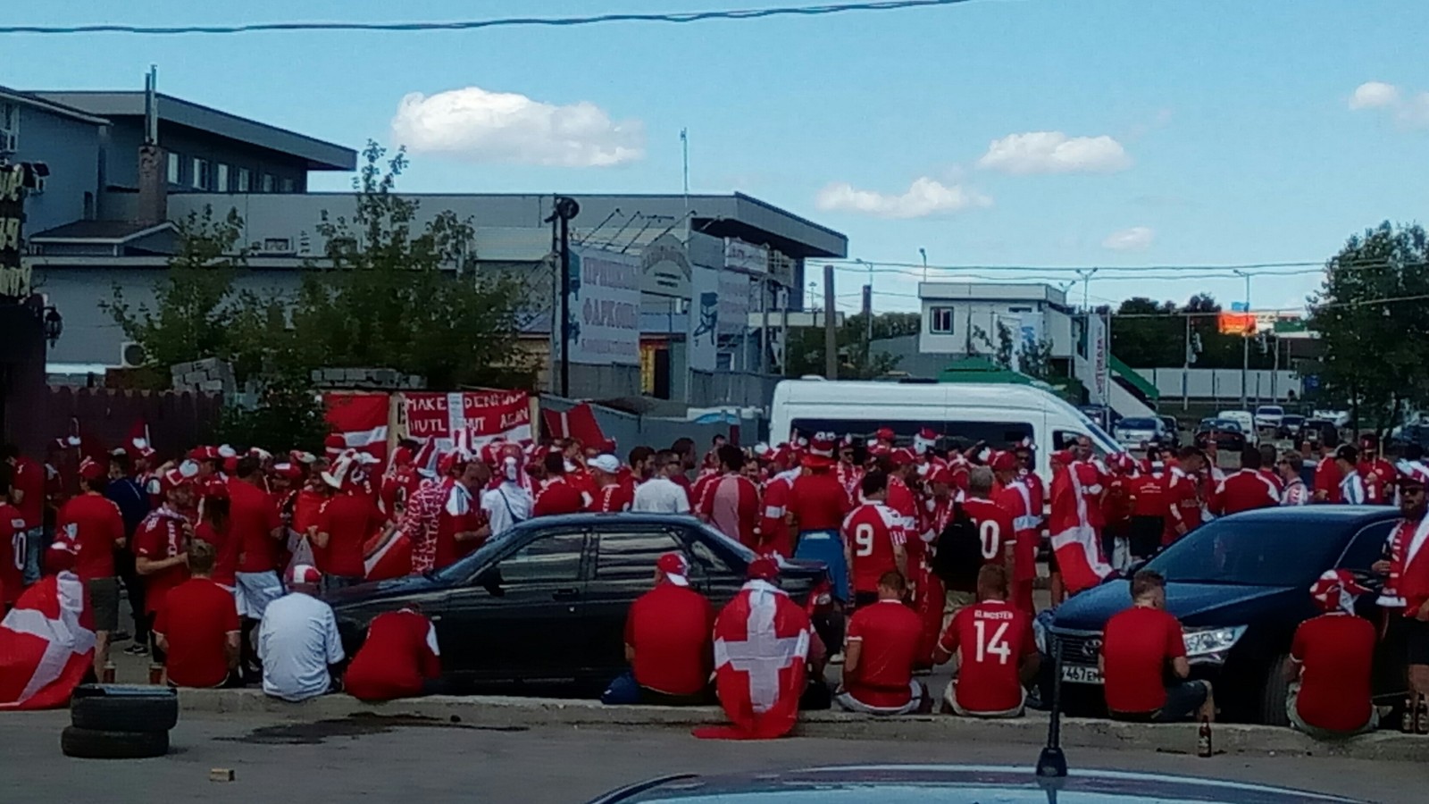 Denmark in Samara! - My, Football, 2018 FIFA World Cup, Болельщики, Denmark