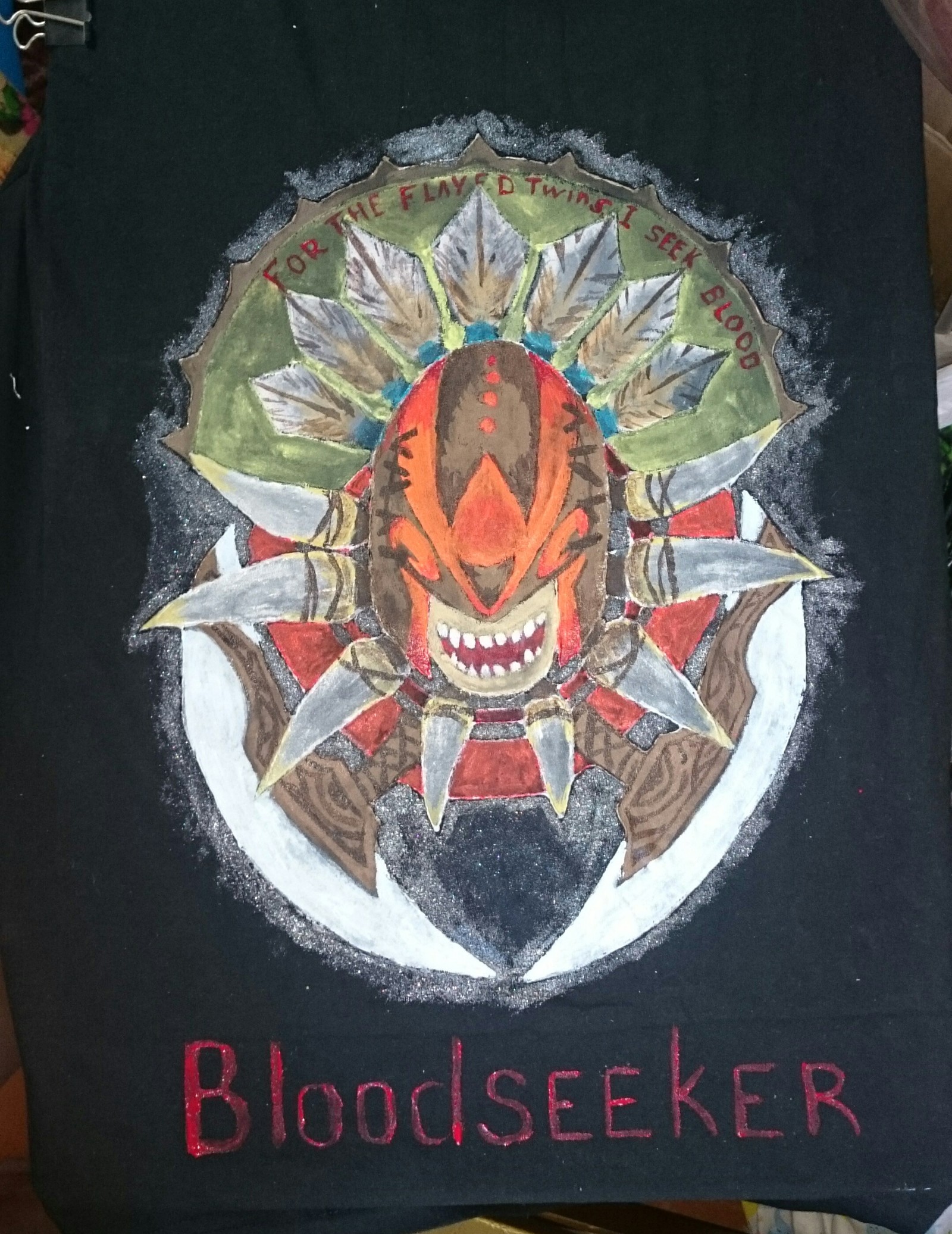 Bloodseeker - Моё, Майка, Dota 2, Акрил, Длиннопост