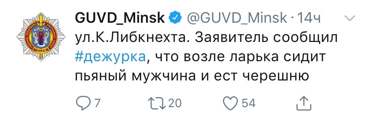 Twitter police department of Minsk - a source of good mood (part 2) - Twitter, Humor, duty room, Republic of Belarus, Positive, Longpost