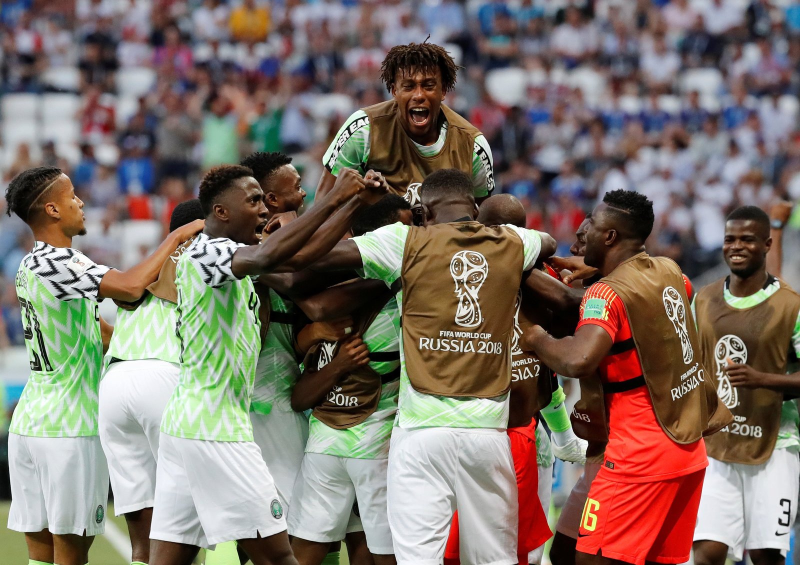 NIGERIA BEAT ICELAND THANKS TO MOUSA'S DOUBLE: SCORE 2:0 - Nigeria, 2018 FIFA World Cup, Match, Longpost