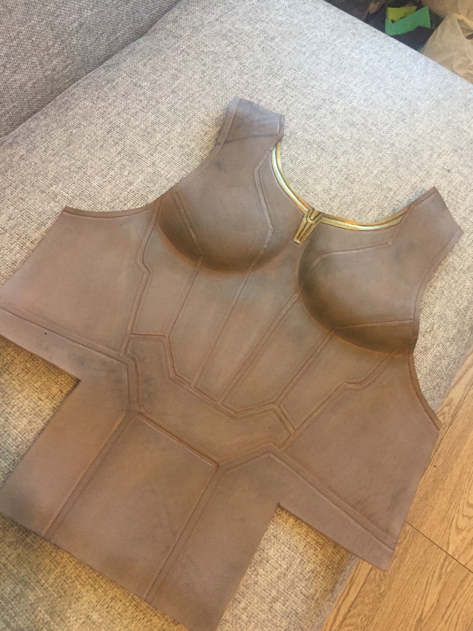 The process of creating a Thor costume from Thor: Ragnerok (Part 3) - My, Cosplay, Starcon, Craft, Needlework with process, Leather, Thor, Marvel, Inprogress, Video, Longpost