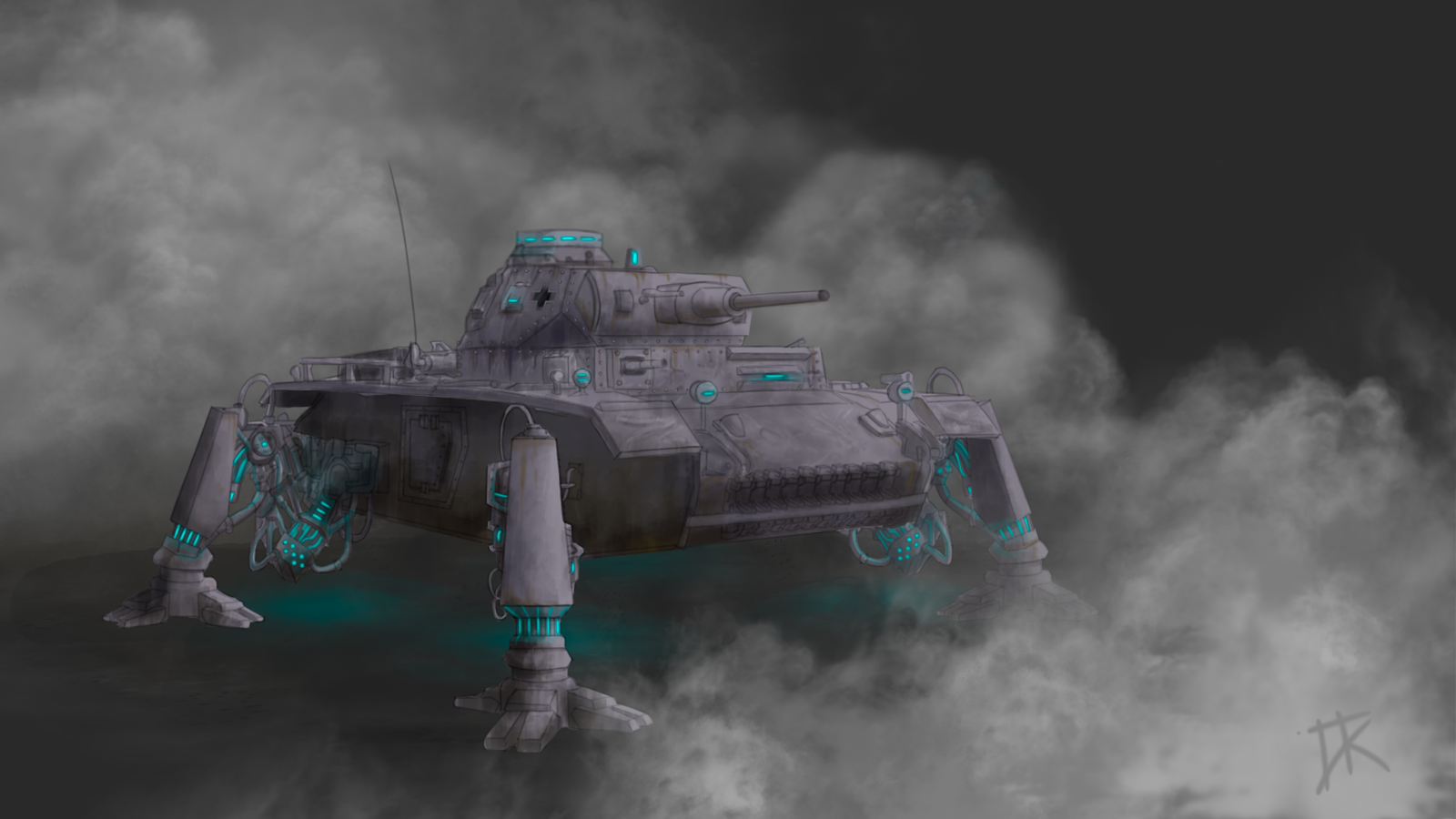 Concept PzIII - My, Art, Digital drawing, Photoshop, Germany, The Second World War, Longpost, Concept Art, Technics, Military equipment