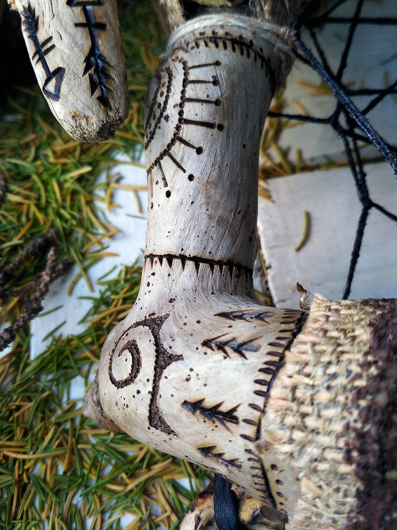 Dream catcher Ahiga - My, Dreamcatcher, Pyrography, Longpost