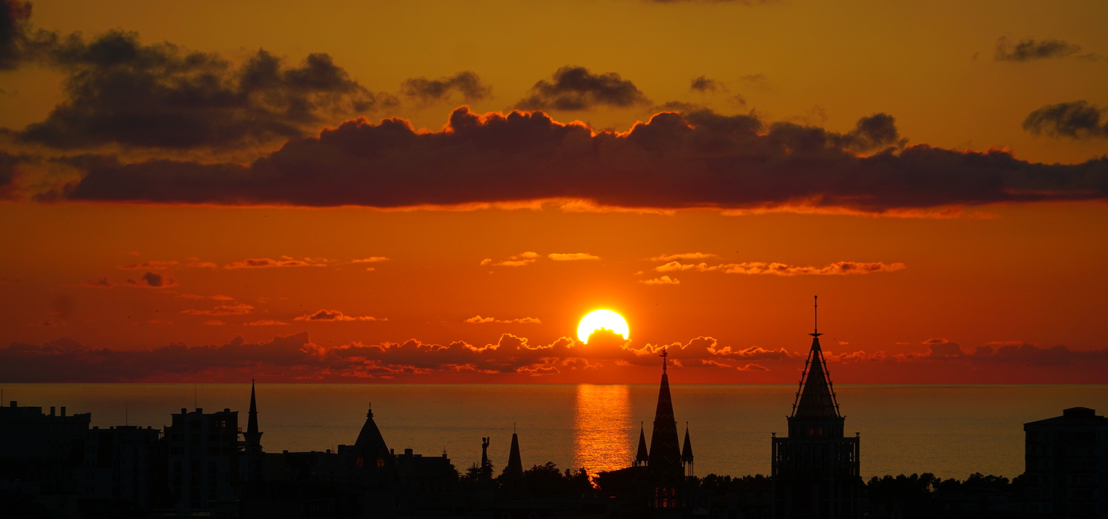 Batumi sunset - My, Sunset, Batumi, , The photo