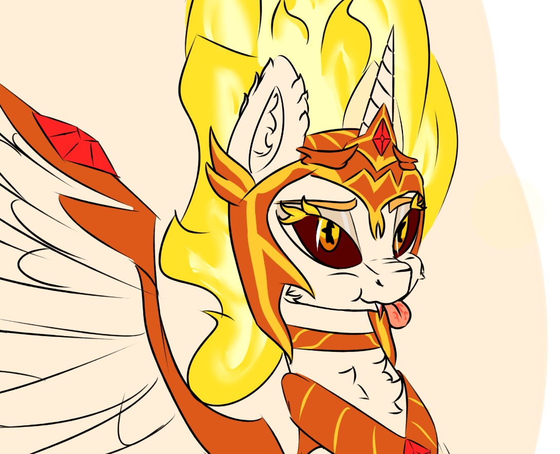 Bloodthirsty dictator! - Solar Flare, Daybreaker, PonyArt, My Little Pony