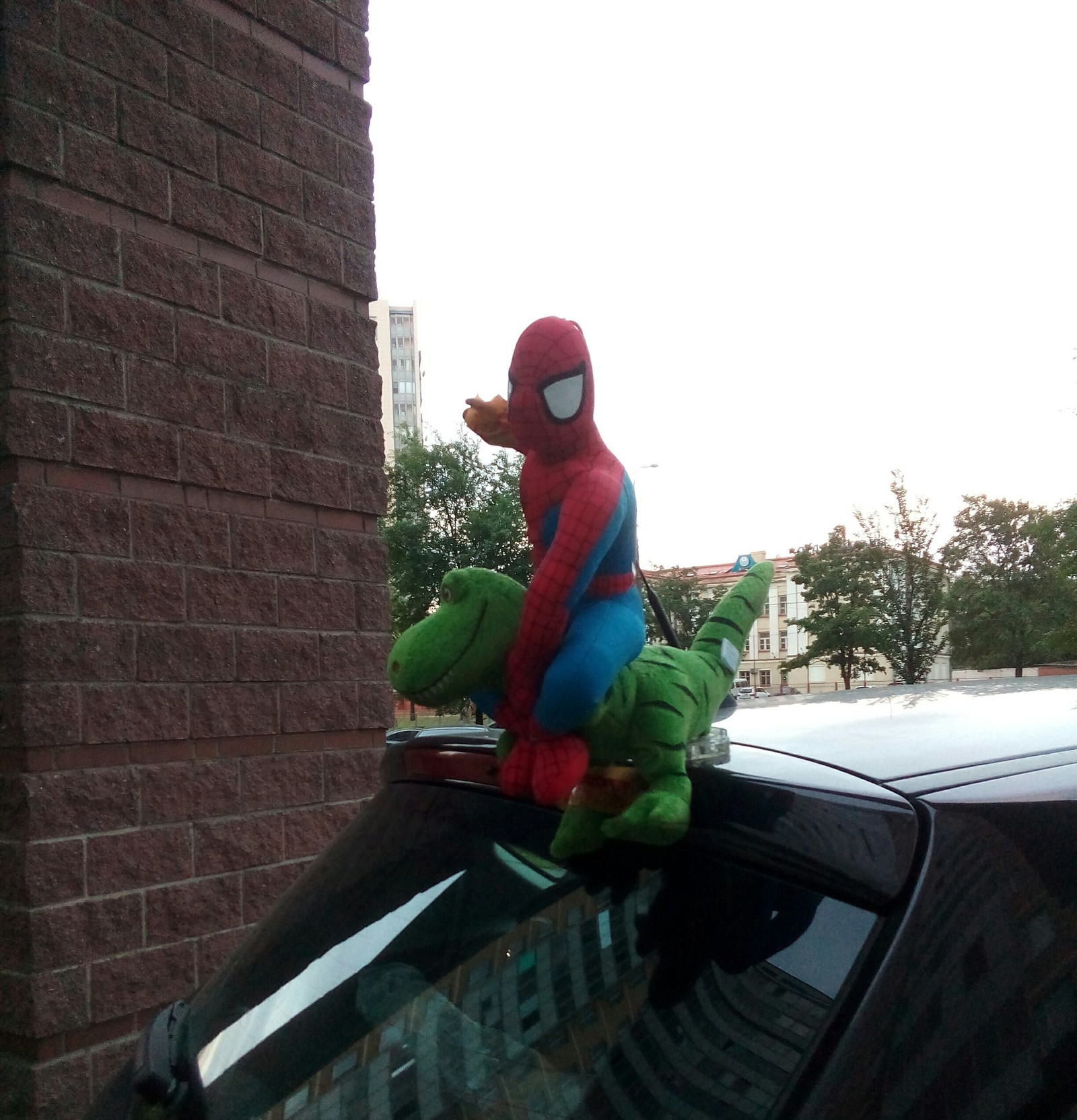 How boring we are - My, Saint Petersburg, Spiderman, Stubbornness, Soft toy