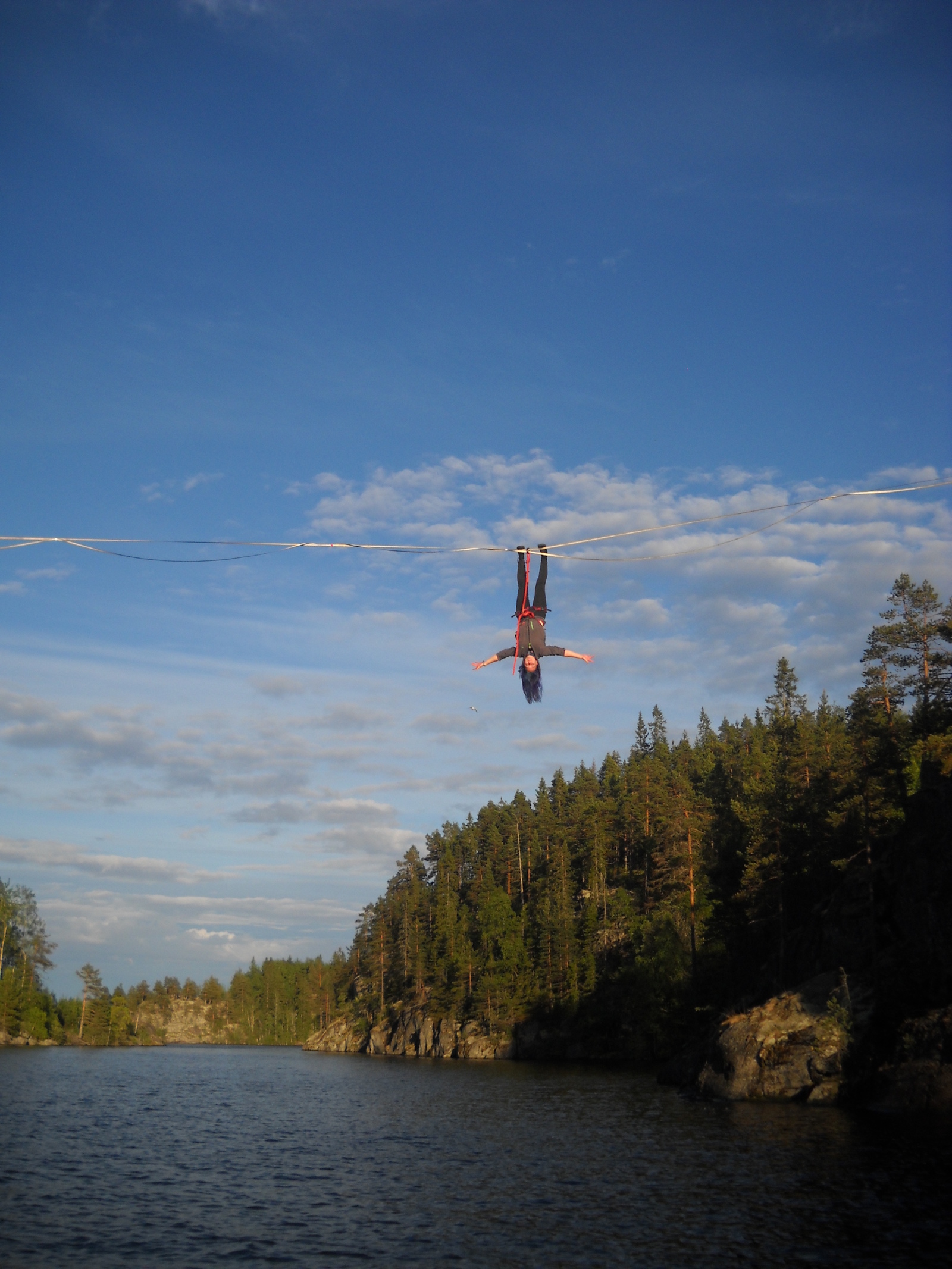 Ladoga. - My, Highline, Sleckline, Ladoga, Catamaran, Longpost, Tourism