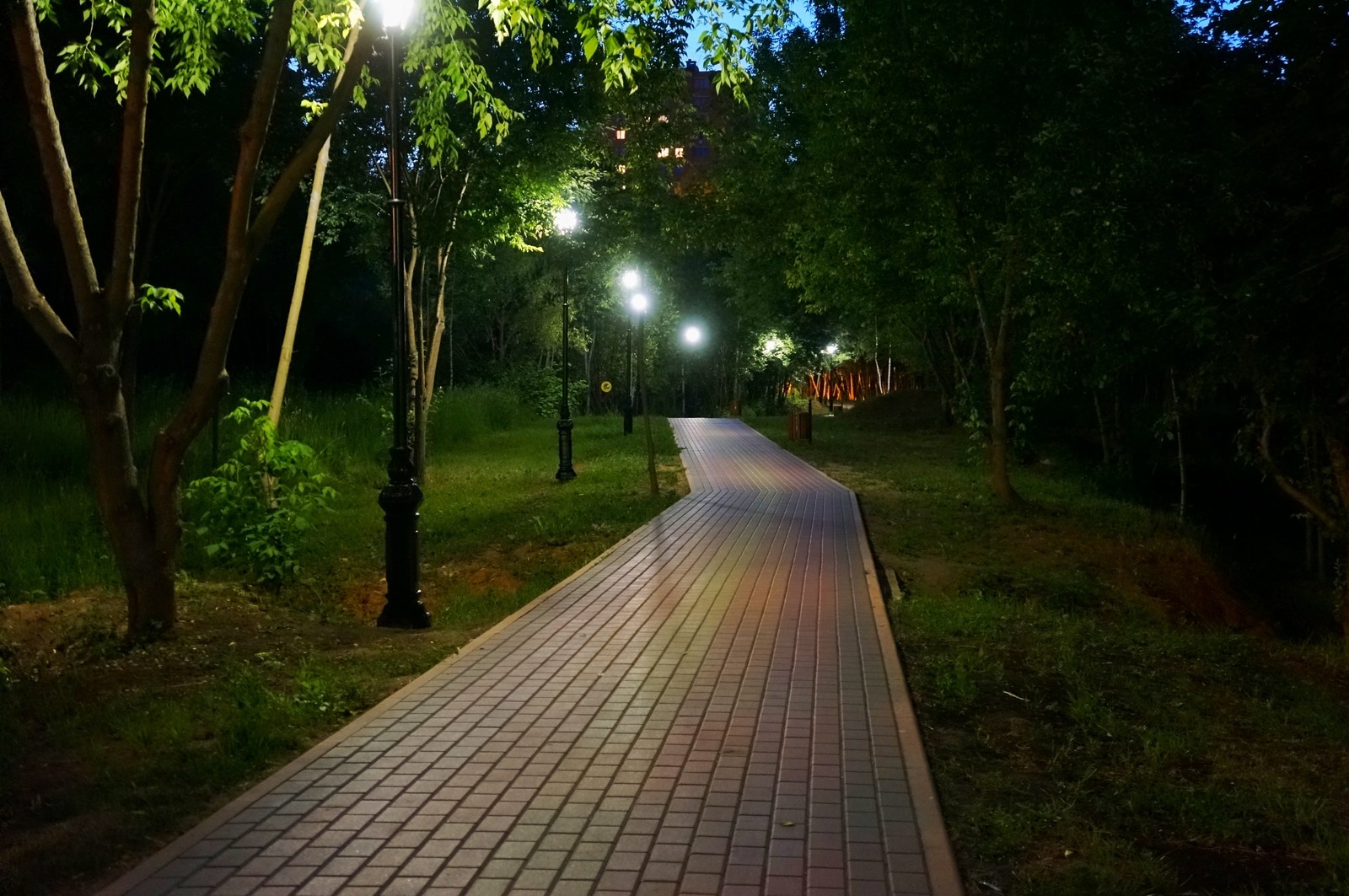 Night in Krasnogorsk - My, Night shooting, Pond, The photo, Krasnogorsk, Ivanovo Lakes, Longpost