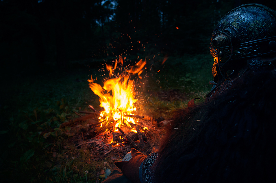 Swag Oglaffson (The Witcher) - My, Omega N, The Witcher 3: Wild Hunt, Cosplay, Witcher, The photo, Викинги, Fire, Longpost