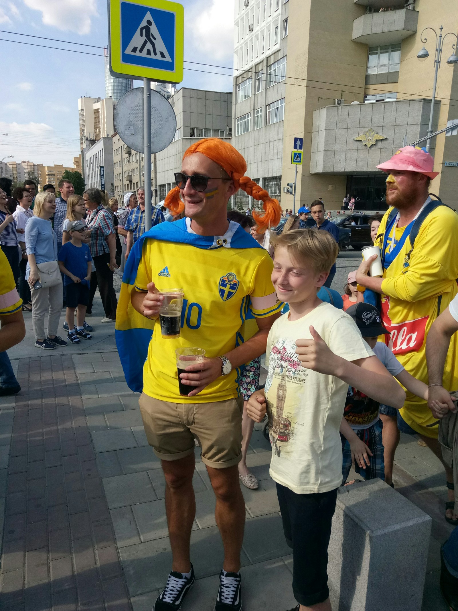 Sweden-Mexico. - My, Football, Yekaterinburg, Болельщики, Longpost