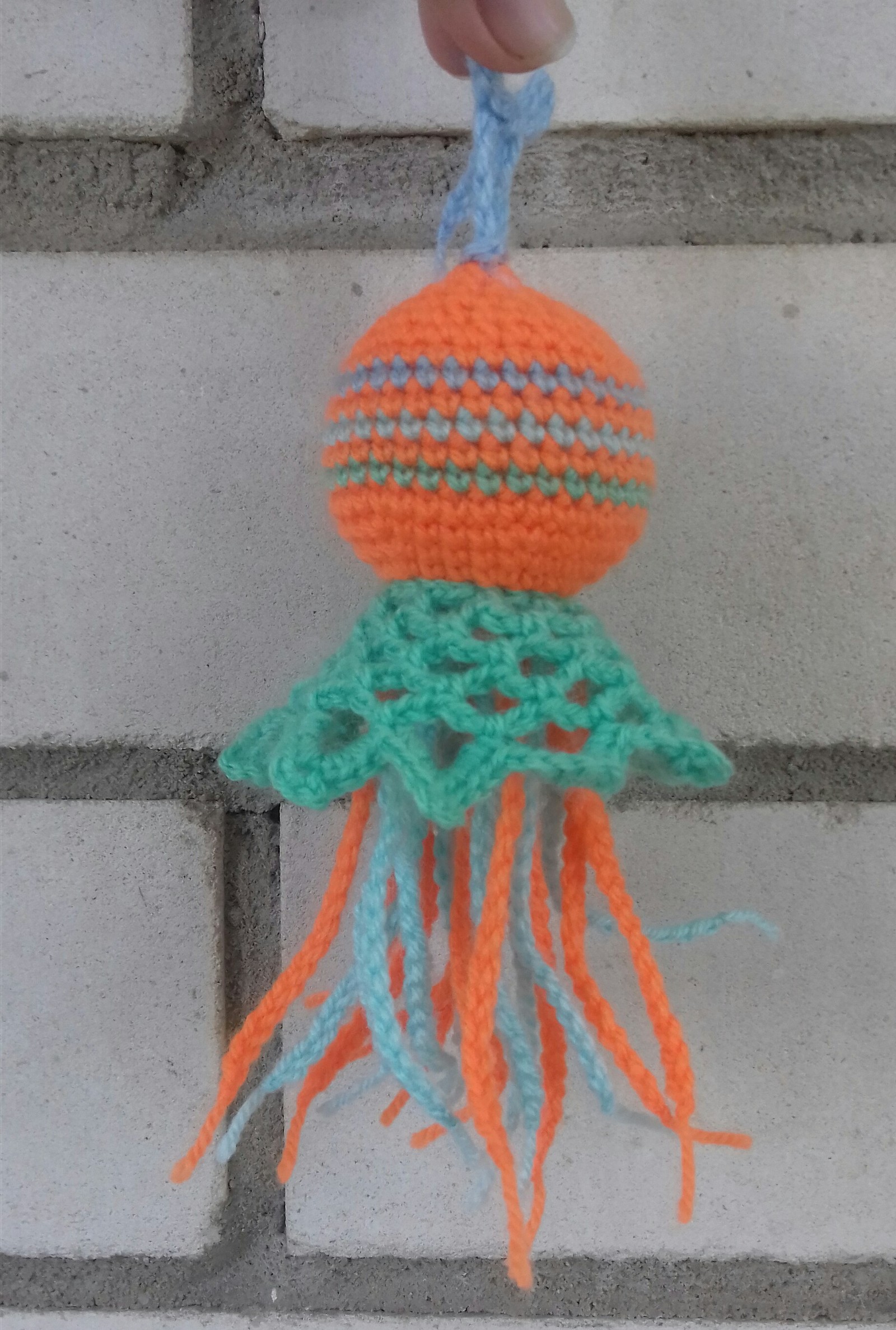 Knitted jellyfish. - My, Knitting, Crochet, Knitted toys, Jellyfish, Question, Needlework, Longpost