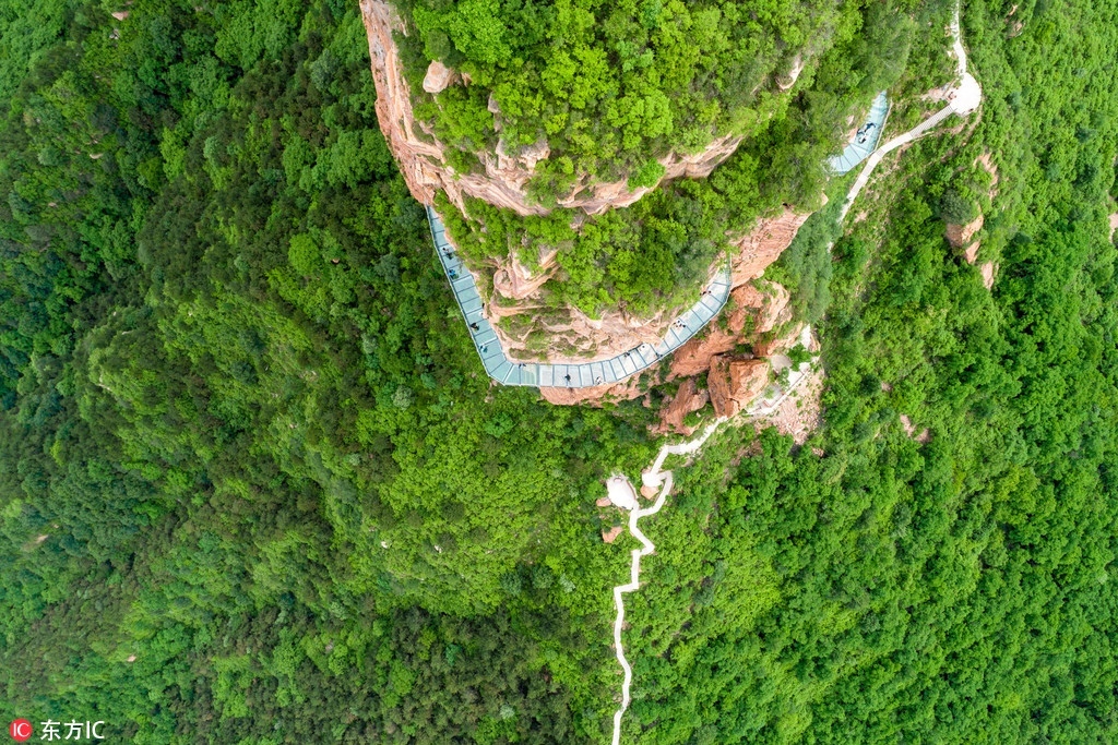 Hebei Province, Taihang Mountains. - China, The mountains, Glass Bridge