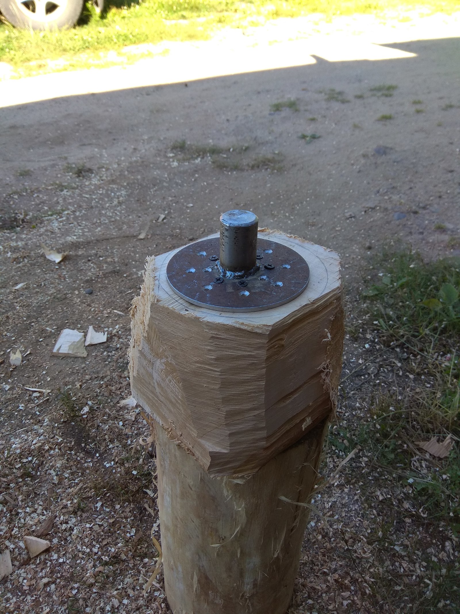 birch bowl - My, , Turning machine, Crooked hands, Woodworking, Video, Longpost