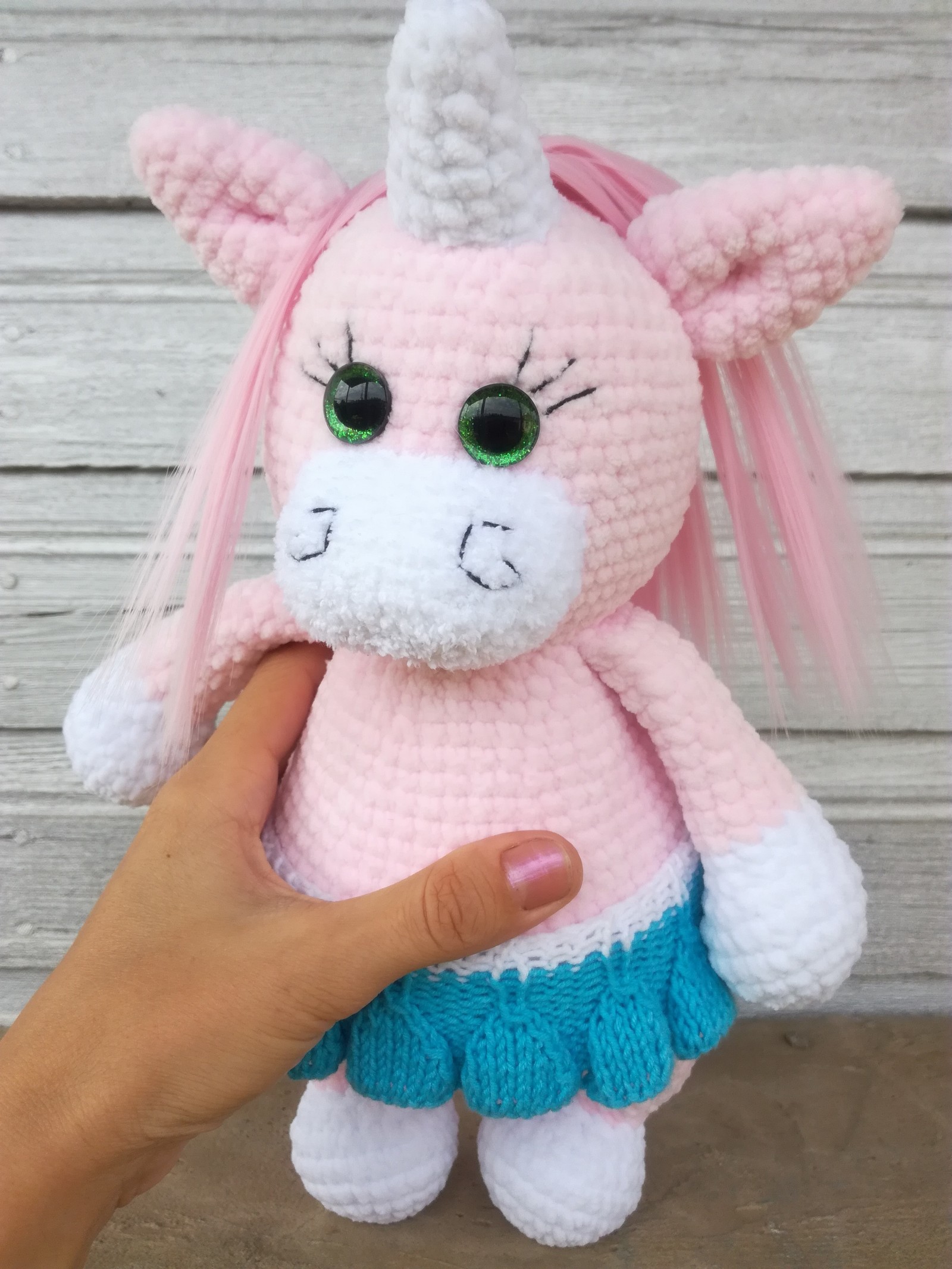 Crochet unicorn - My, Knitting, With your own hands, Longpost