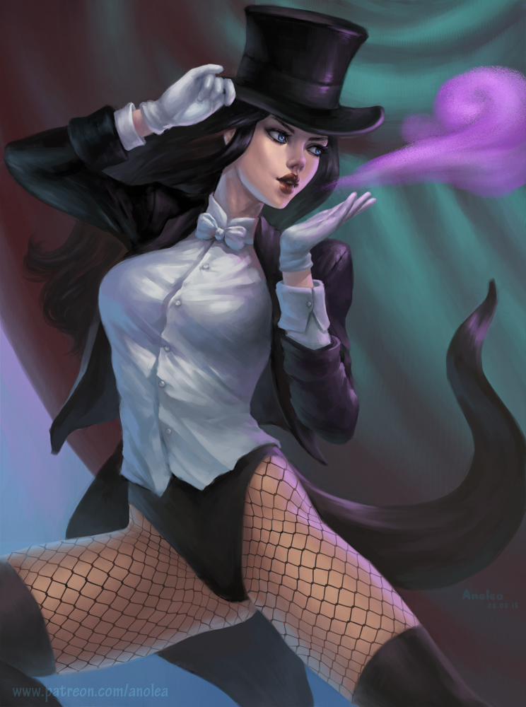 Zatanna, DC - My, Dc comics, Zatanna Zatara, Art, Drawing, My, Fan art