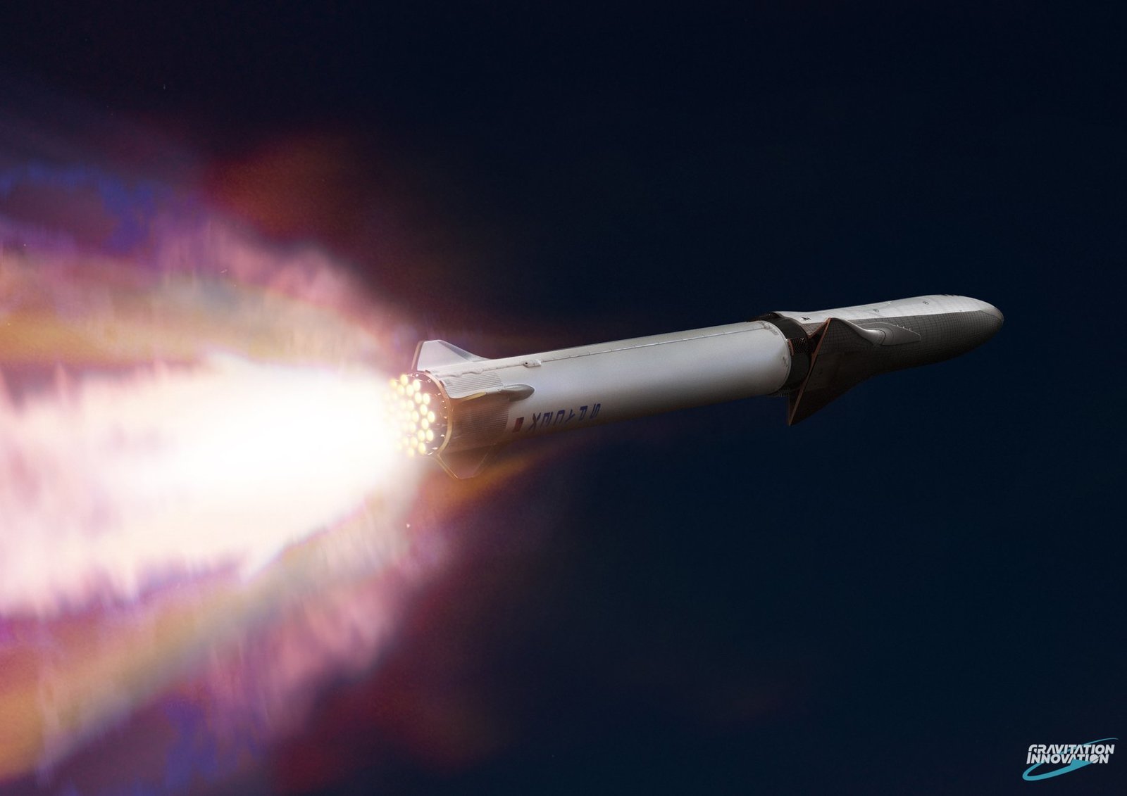 High quality BFR render. - , Spacex, Elon Musk, Space, Rocket, Falcon 9, Falcon heavy, Longpost, 