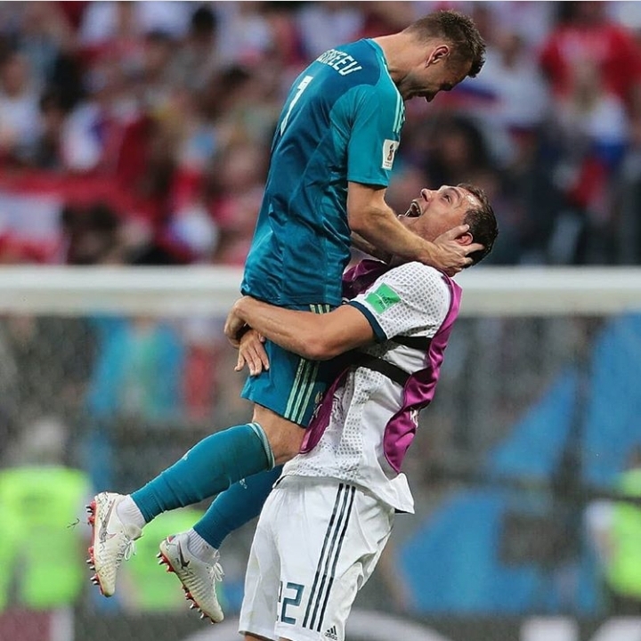 Purpose in life - My, Football, FIFA, 2018 FIFA World Cup, World championship, A. A. Akinfeev, Artem Dzyuba, Igor Akinfeev