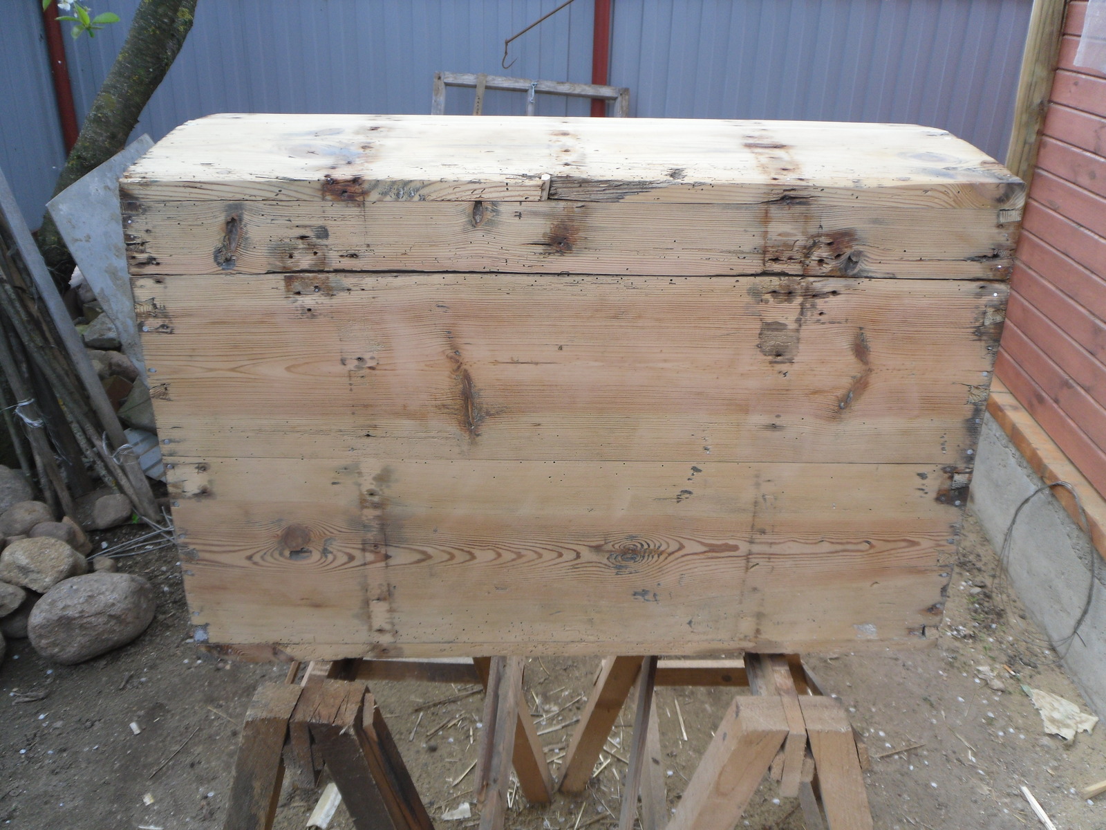 Chest restoration - My, Box, Tree, Old man, With your own hands, , Koufar, , Longpost