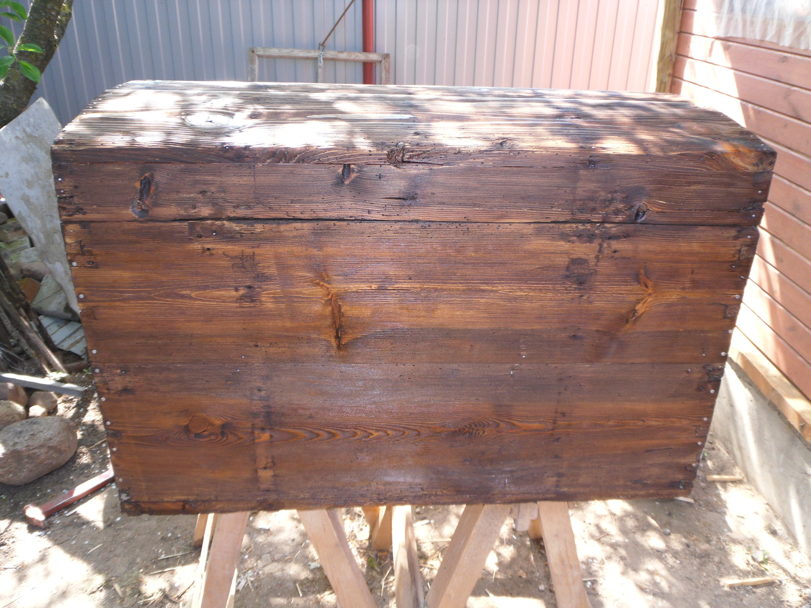 Chest restoration - My, Box, Tree, Old man, With your own hands, , Koufar, , Longpost