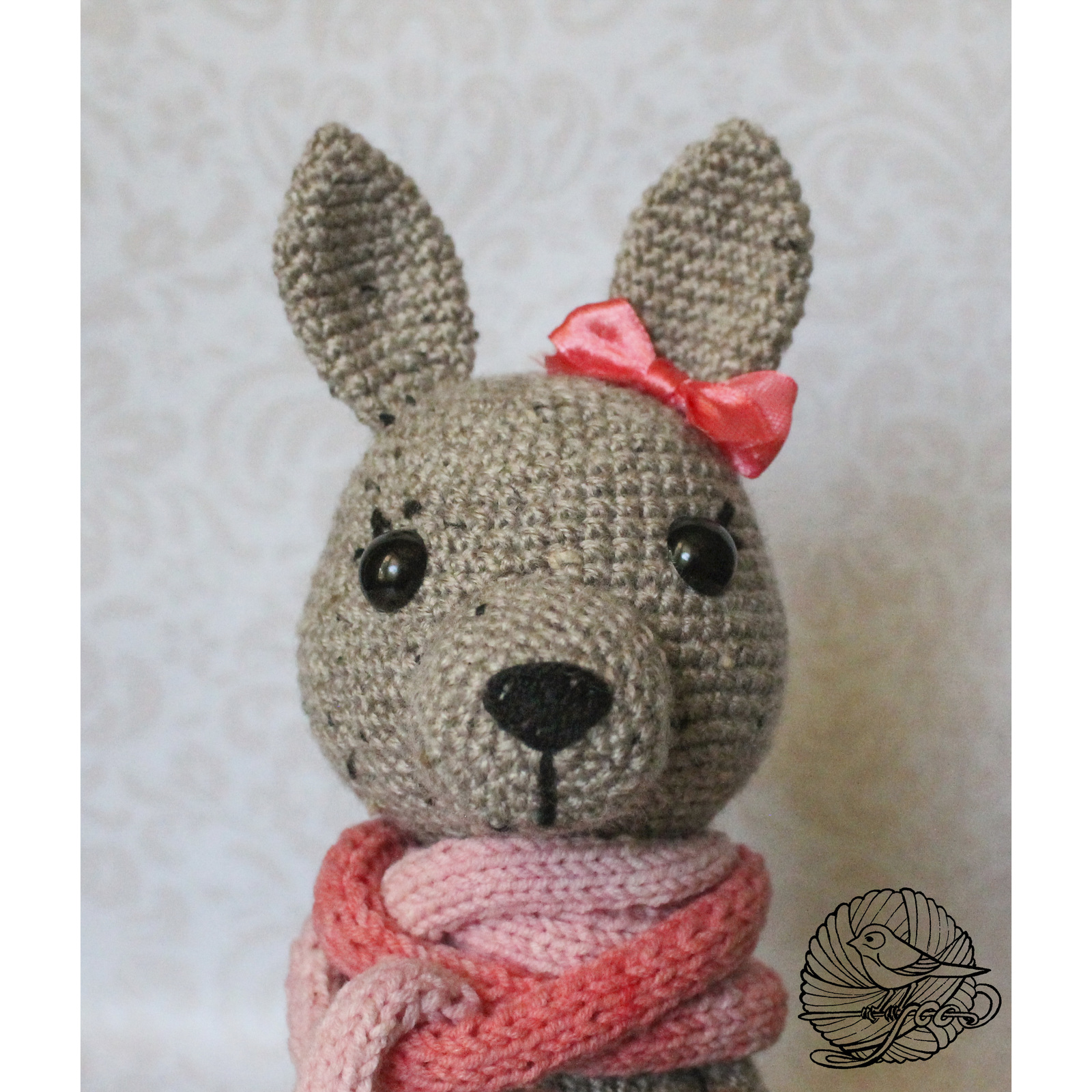 Kangaroo toy. - My, Needlework, Needlework without process, Kangaroo, Soft toy, Crochet, Longpost