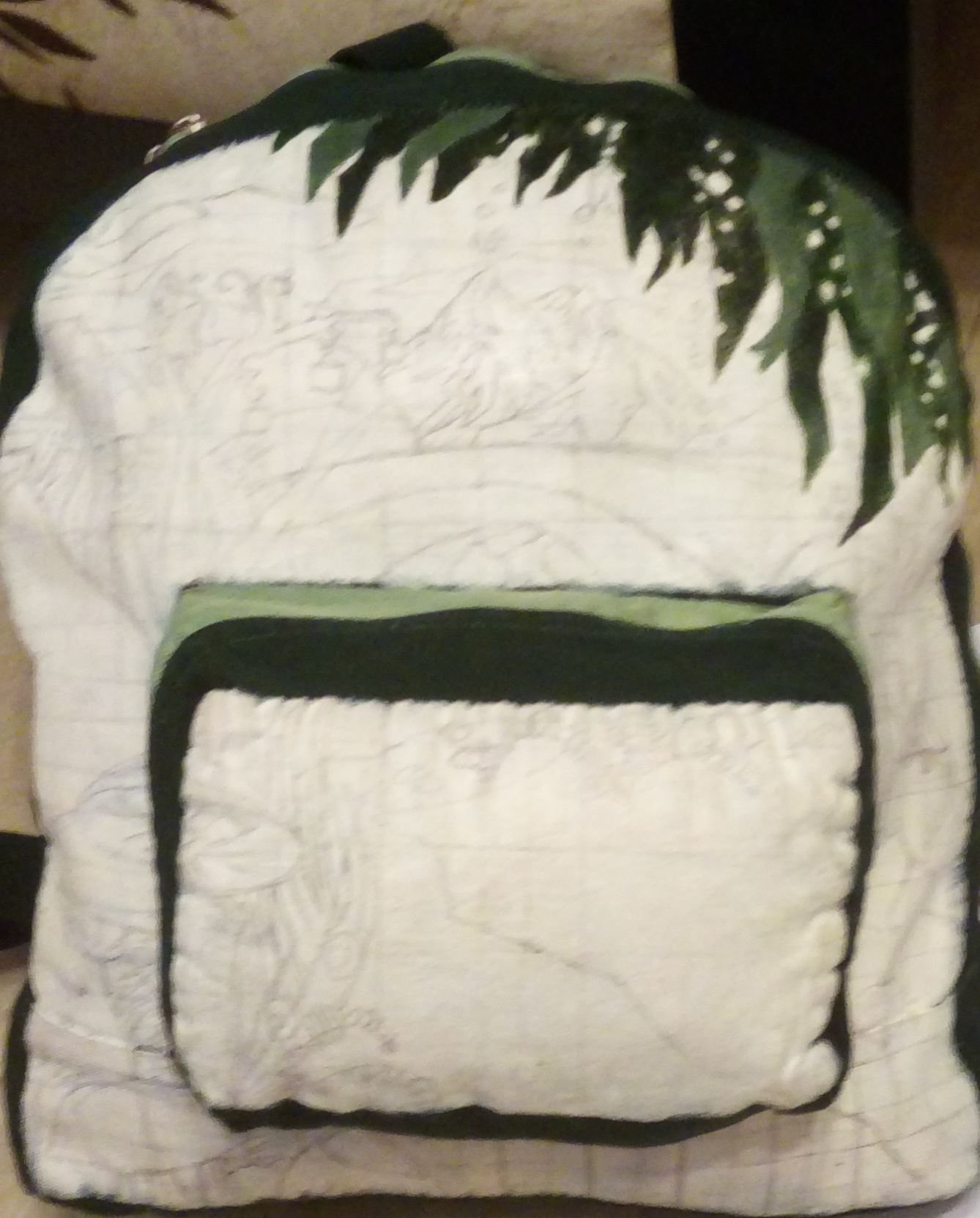 Fabulous backpack for a fabulous handyman - My, Creation, Longpost, Painting on fabric