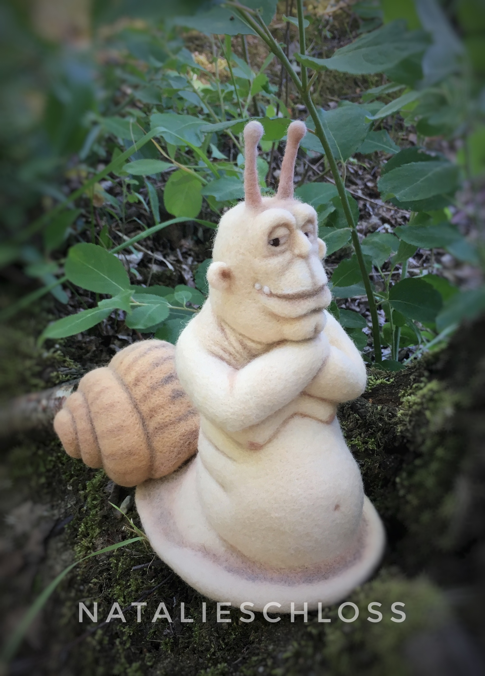 snail god) - My, Snail, Needlework without process, Hobby, Dry felting, Creative crisis, Longpost