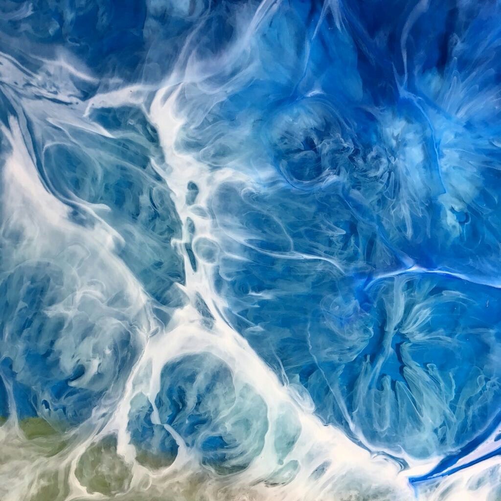 Panel in ResinArt technique. Sea coast. - My, Epoxy resin, , Panel, Hobby, Longpost