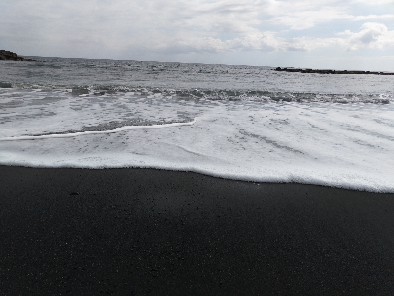 Black beaches of Tenerife - My, Beach, Sand, Ocean