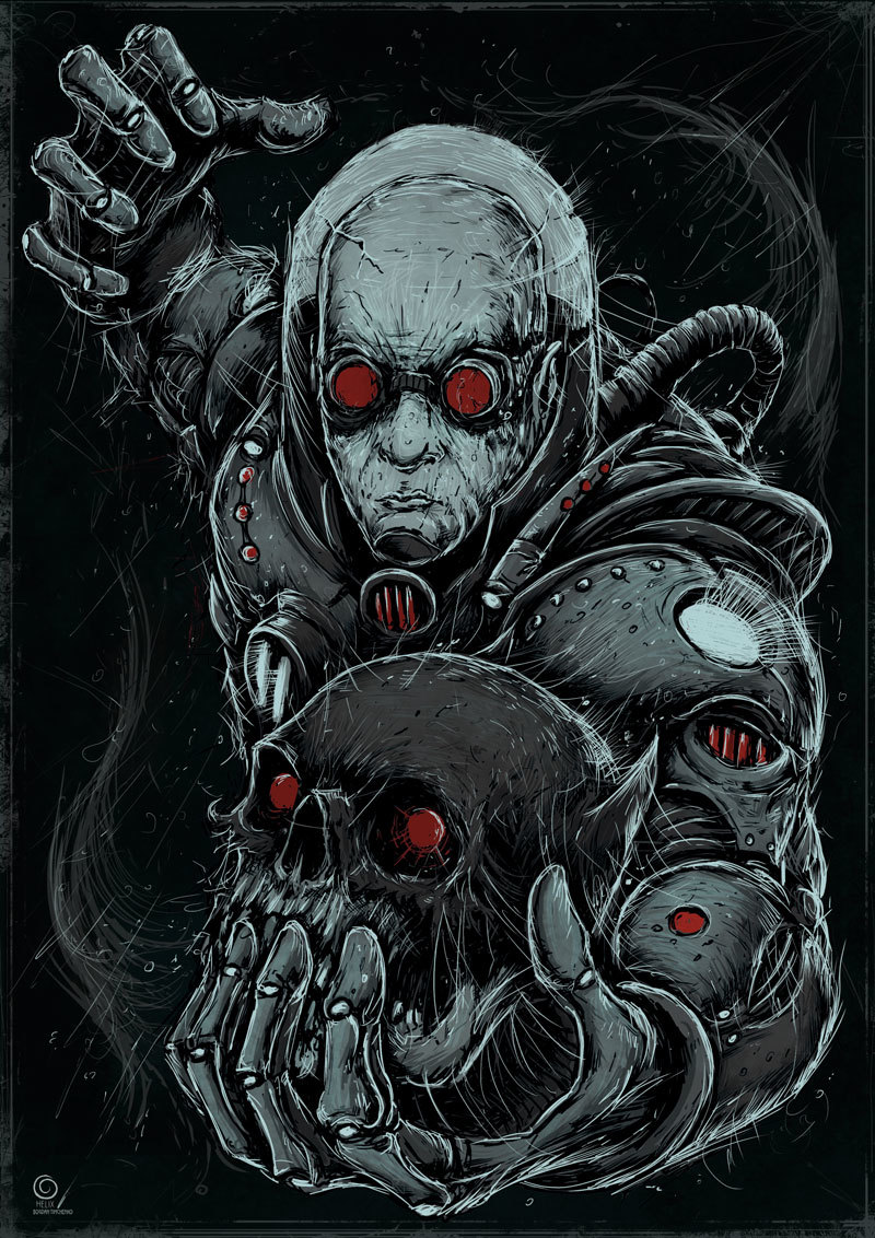 Mr. Freeze - My, , Dc comics, Batman, Longpost, Drawing, Digital drawing, Supervillains, Mr. Frieze