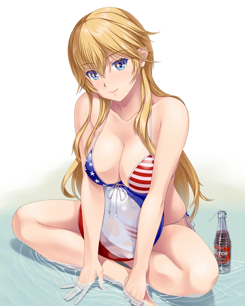 Iowa - NSFW, Kantai collection, Uss Iowa, Anime art, Etty, Swimsuit, Anime