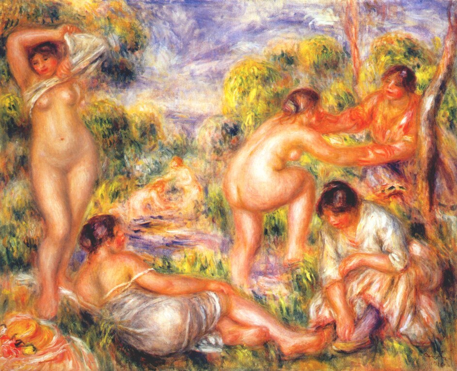 Nude in painting: Pierre-Auguste Renoir, part 2 - NSFW, Painting, Painting, A selection, Renoir, Longpost, Nudity