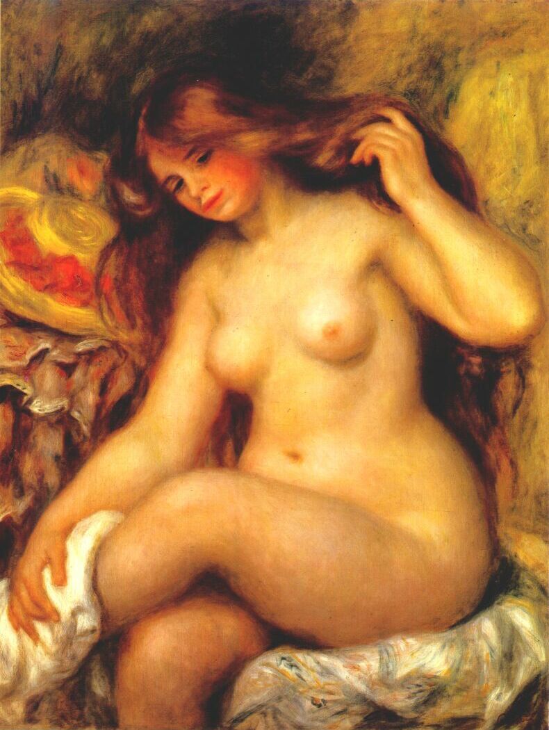 Nude in painting: Pierre-Auguste Renoir, part 2 - NSFW, Painting, Painting, A selection, Renoir, Longpost, Nudity