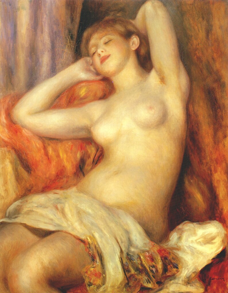 Nude in painting: Pierre-Auguste Renoir, part 2 - NSFW, Painting, Painting, A selection, Renoir, Longpost, Nudity