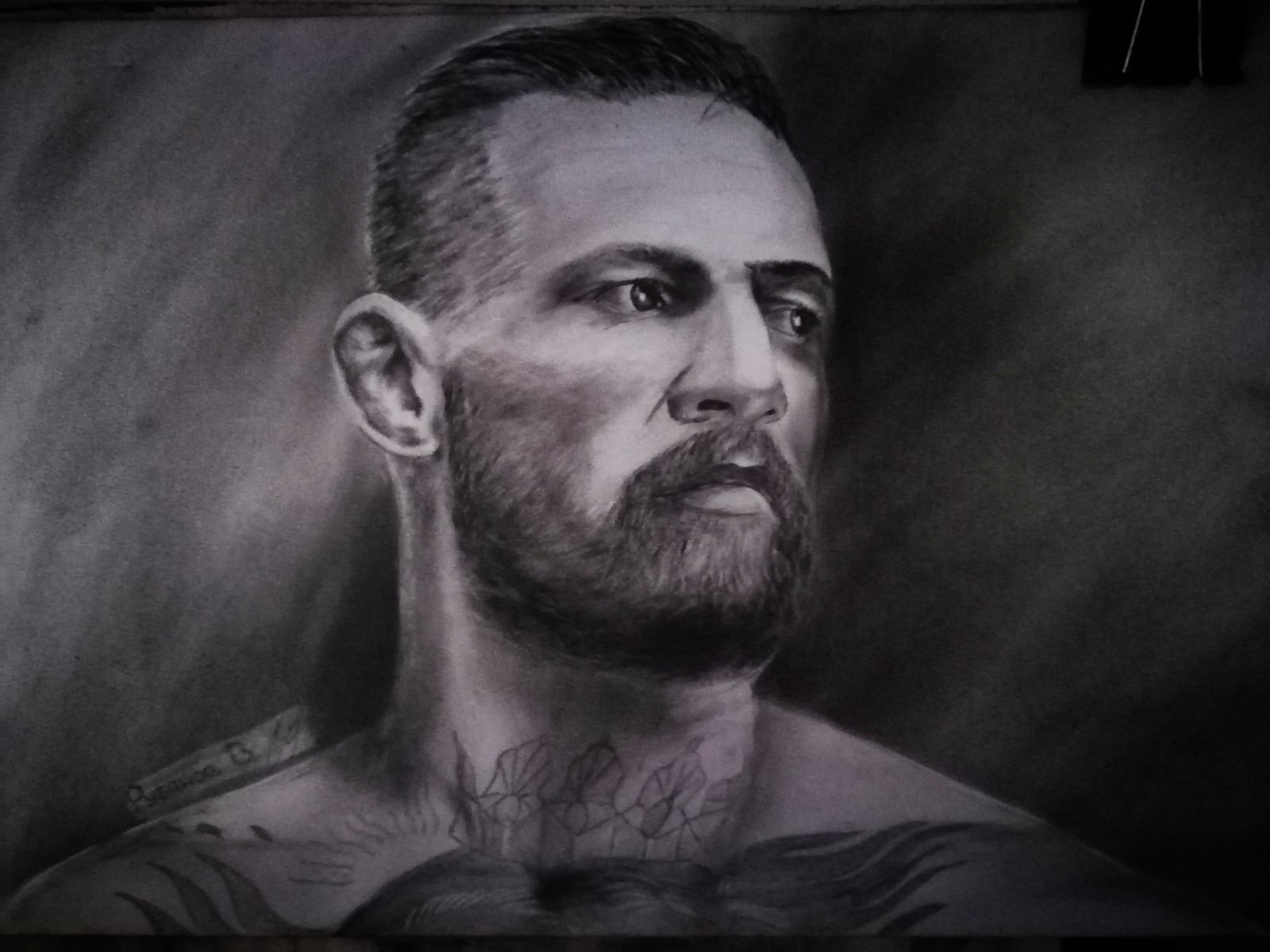 Rate the drawing. Do you know who is drawn? - My, Drawing, Portrait, Art, Artist, Ufc