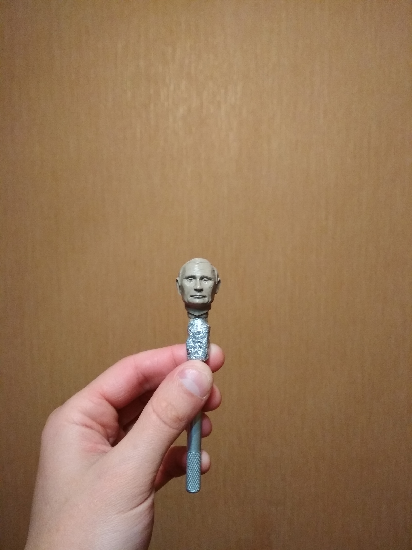 Comrades - My, My, Sculpture, Polymer clay, Handmade, Vladimir Putin, Lenin, Stalin, Supersculpey, Longpost