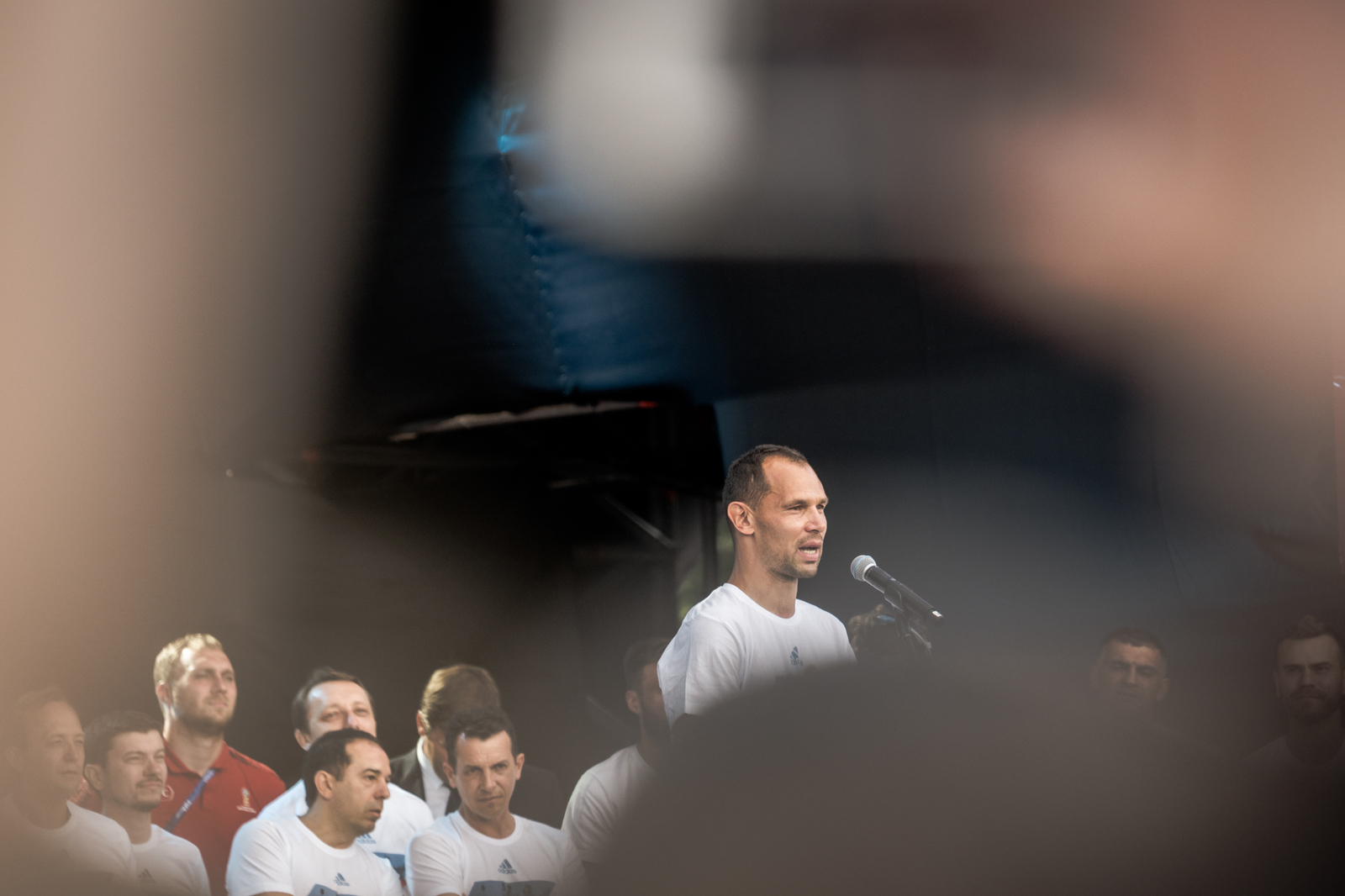 The Russian team in the Fan zone. Photo from the crowd - My, Football, Russian team, World championship, Longpost